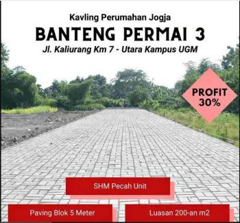 1 Unit Terakhir, Jual Tanah Kost Jogja Dekat UGM, Luas 180-an m2