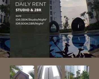 Disewakan Mulai 350k/Hr Studio/2BR Harian di Bassura City - B123