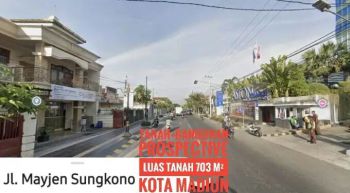 DIJUAL Tanah+rumh, Jl Mayjen Sungkono Kota MADIUN, Lokasi Mantap