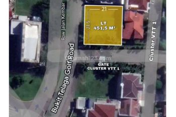 Kavling Hook Citraland Raya Villa Taman Telaga Jalan Kembar Vtt