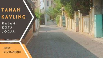 Tanah Kavling SHM Pekarangan Dekat GembiraLoka Rejowinangun Jogja Kota