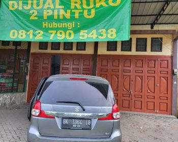 Dijual ruko 2 pintu di perbaungan, ex toko sepeda luas 336m