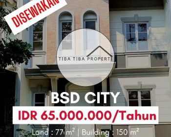 DISEWAKAN RUMAH VANYA PARK CLUSTER AZURA BSD CITY