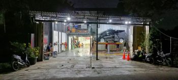 Di Jual Tanah dan Bangunan Dengan Usahanya Bengkel Cucian