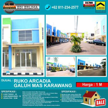 Ruko Arcadia Galuh Mas Karawang