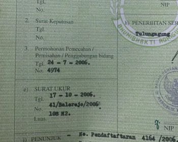 JUAL TANAH DI DESA BALEREJO KAUMAN