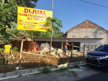 Tanah pekarangan, bentuk kotak. Baguss banget