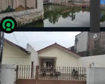 jual kosan rumah dan kolam ikan di tengah kota