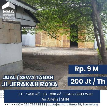 Disewakan Gudang di Jl. Jerakah Raya, Tugu