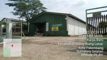 Disewakan gudang HBR motik palembang