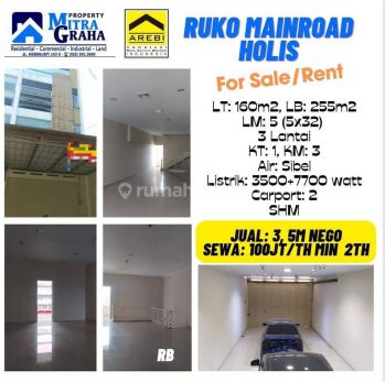Jual/sewa Ruko Bagus SHM main road Holis
