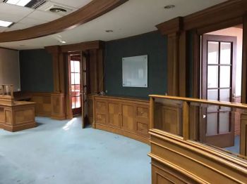 Sewa Kantor Menara Sudirman Office Tower Furniture Kayu Jati Murah