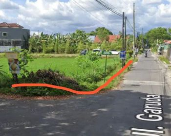 Tanah sewa hook jalan Damai cocok u cafe dan vila