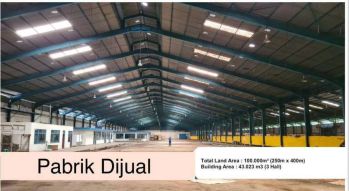 Dijual Pabrik Dan Gudang Di Cikupa Tangerang