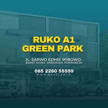 RUKO MODERN 2.5 Lantai. 900 Mtr Barat Alun² Purworejo.