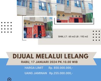 DIJUAL MELALUI LELANG