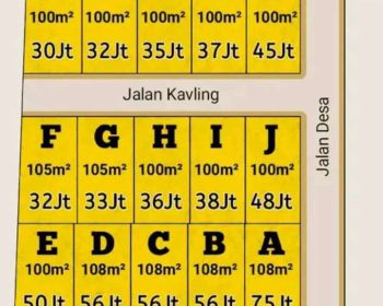 Dibuka kavling Bulu Sukoharjo L 100m 30 jt an