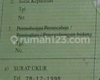 Tanah murah Turangga an 5 jutaan shm dekat tsm