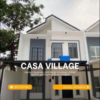 Hunian Murah 2lantai 600jutaan dekat Taman kota bsd