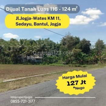 Termurah Tanah Jl.jogja Wates Km 10 100 Jutaan SHM P
