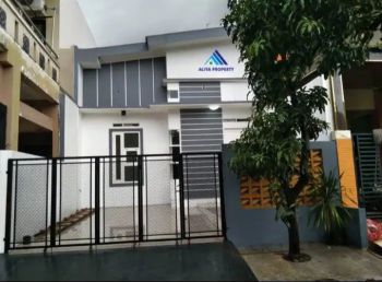 JUAL RUMAH MINIMALIS SIAP HUNI DESIGN MEZANINE DIKOMPLEK GRAHA HARAPAN