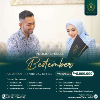 PENDIRIAN PT CV LENGKAP VIRTUAL OFFICE DAERAH STRATEGIS HARGA SPESIAL