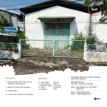 gudang margomulyo permai tengah kota surabaya dekat pelabuhan