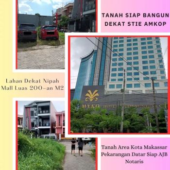 Kapling Area Kota Makassar Luas 200-an M2 Legalitas SHM