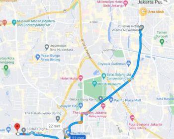 Studio apartemen pakubuwono terrace lantai 5