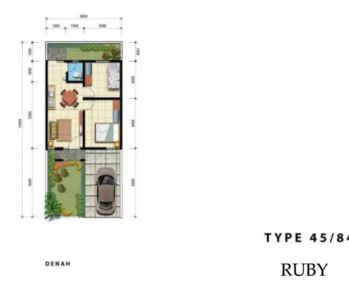 Dijual Rumah 1 Lantai di Mutiara Gading City Ruby