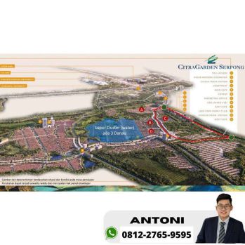 Dijual Ruko CGs 2 lantai dekat stasiun kereta api cisauk 1 menit