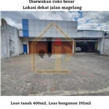 Disewakan ruang usaha lokasi dekat jalan magelang