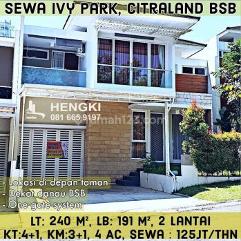 Sewa Rumah 2 Lantai di Ivy park, Citraland BSb