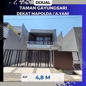 Rumah 2 Lantai Scandinavian Taman Gayungsari Barat Dekat Polda