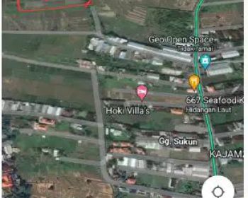 Tanah View Sawah di Kerobokan Kuta Utara