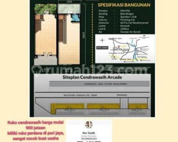 Ruko 2 lantai harga murah, DP bisa cicil 18 x