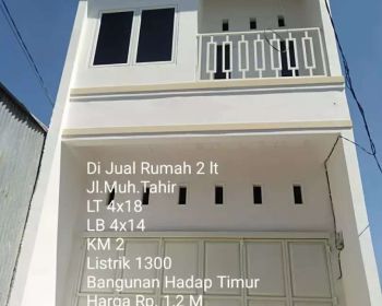 Di Jual Ruko Baru 2 lt, di tengah Kota