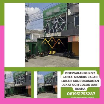 Disewakan ruko 2 lantai cocok buat usaha