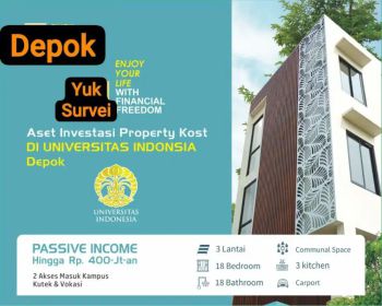 Kos-kosan 15 KT terlaris dekat Kampus UI Depok