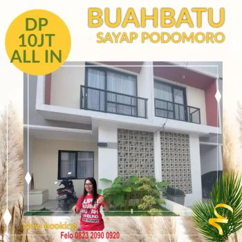 Selamat TAHUN BARU rumah baru di SAYAP PODOMORO BUAHBATU DP10jt