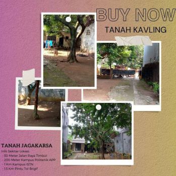 Jual Tanah Kavling Dalam Perumahan Cluster Akses Jalan Lebar