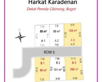 Tanah Murah Cibinong 89m2. Promo Mulai 2.7 Jt An Free SHM