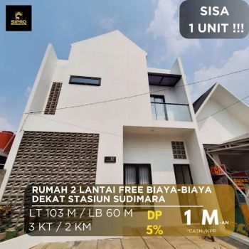 Rumah 2 Lantai On Progres Tanah Luas Dekat Pasar Ciputat Termurah