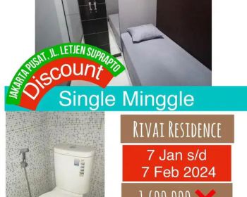 Kost jakarta pusat bulanan promo awal tahun 2024