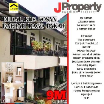 Rumah Kost Elite 2 Lantai Bagus Furnished SHM di Dago Pakar,