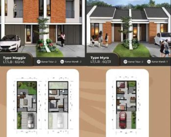 RUMAH MURAH 2 lantai Cluster Maleo Puri jaya