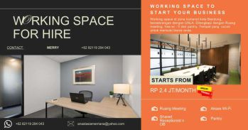 Sewa private office/workspace dan virtual office