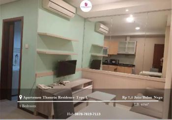 Disewakan Apartement Thamrin Residence Type L 1BR Furnished Tower B