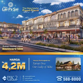 Dijual ruko Pik 2. Lau pa sat