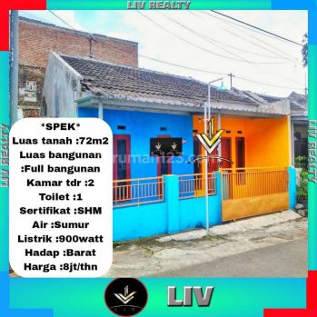 Dikontrakan rumah strategis, dekat kota & pasar.